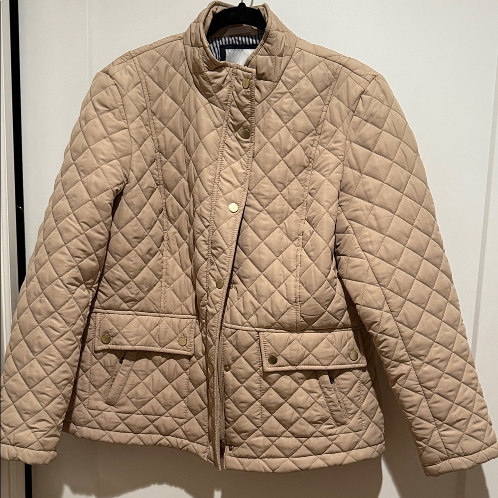 Weatherproof Women's Tan Quilted Puffer Jacket